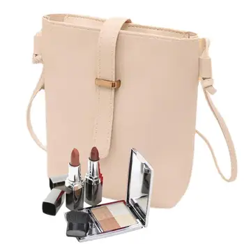 Ежедневна чанта през рамо, малко портмоне от изкуствена кожа, за жени, чанта през рамо, жените странична чанта, широка каишка за туризъм