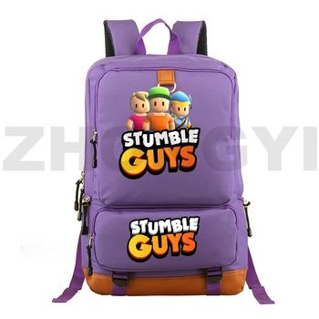 Нов дизайн, платно геймърска раница Stumble Guys, изпълнителен раница за мъже и жени, раница за пътуване и почивка, по-големи училищни чанти за момчета и момичета
