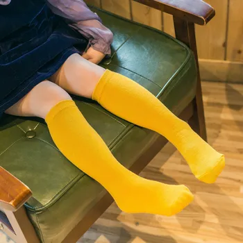 чорапогащи за малки момчета, обикновена гамаши ярки цветове за момичета, памучни чорапи-ботфорты от 1 до 12 години, Модни дълги чорапи за момичета, за деца 30 см