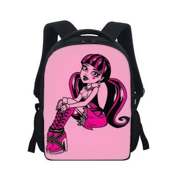 2023 Yikeluo Ученическа раница с аниме принтом Monster High, училищна чанта за тийнейджъри, Женски Мъжки раница за лаптоп, чанта за пелени за момчета и момичета