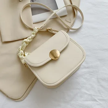 Чанта през рамо за жени 2023, трендови дизайнерски клатчи с капак, женствена чанта през рамо, модерен дамски чанти за ръце, портмонета и чанти