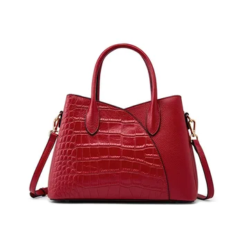Дамски Чанта за Жени, Модни Дизайнерска Луксозна Чанта 2023, Нови Тенденция на Кожени Чанти, Дамски Ежедневни Чанти през Рамо за Пазаруване