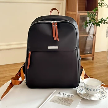Луксозен дизайнерски найлонов женски раница 2023, модерен раница, класическа училищна чанта за момичета, Нови пътни чанти за книги с голям капацитет