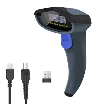 NETUM W6-X Bluetooth 1D/CCD баркод скенер (3-в-1, 2,4 G Безжична и USB2.0 кабелен и Bluetooth) за мобилни плащания