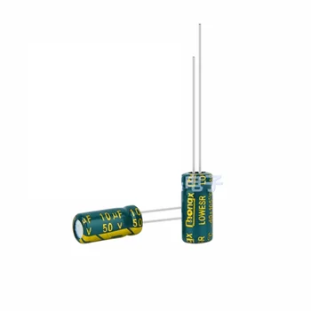 5*11 мм 50V10UF висока честота ниско съпротивление, по-дълъг живот, plug електролитни кондензатори 10 ICF 50 В 5X11 mm