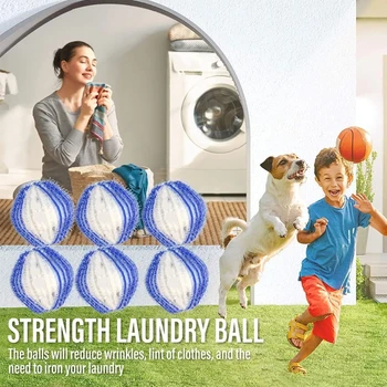 12шт найлонов Топката за пране на дрехи Многофункционална почистваща топка за душа в банята Y5GB