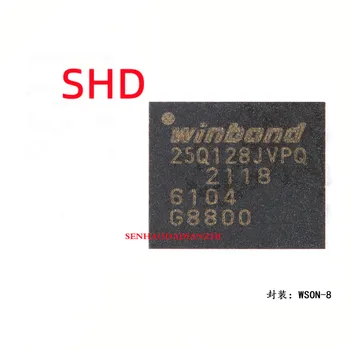5ШТ W25Q128JVPIQ WSON-8 3V 128 М-битов W25Q128 25Q128JVPQ QFN-8 100% сериен чип флаш-памет