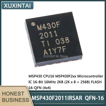 10 бр./лот, Нов чип на микроконтролера MSP430F2011IRSAR MSP430F2011 QFN-16, 16-битов, 16 Mhz, 2 KB (2K x 8 + 256B), светкавица