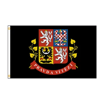 Президентски стандарт Хартата на Чешката Република 90x150 см По поръчка-Декор за улицата -Флаг, знаме, декор от полиестер, банери, банер