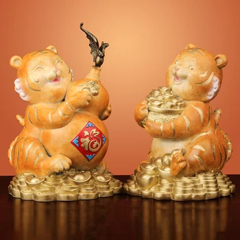 Фу Ху Linmen Бижута, изработени от Чиста Мед с Тигър, Творчески Избираемата Изделия от Мед с Тигър