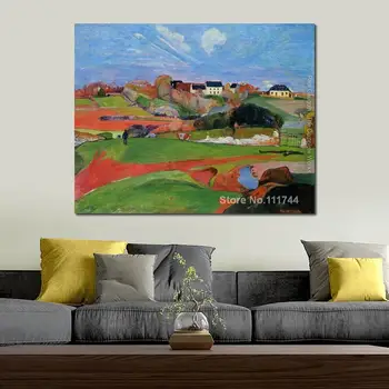 Пейзаж живопис полета в Ле-Пулду Пол Гоген Изкуството, платно, масло ръчна изработка Високо качество
