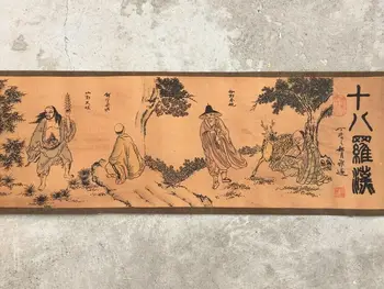Китай Древнекитайский свитък живопис 