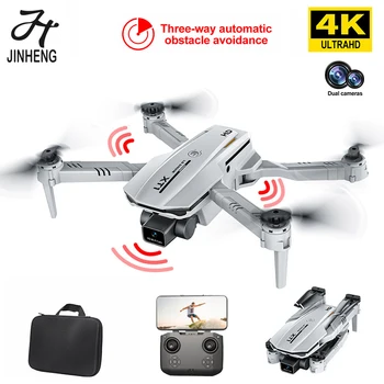 JINHENG Нов XT1 Мини-Дрон 4K Професионална HD Камера С три начин Обходом Препятствия Квадрокоптер Rc Helicopter Самолет за Играчки, Подаръци