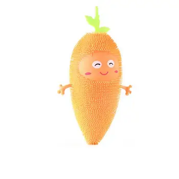 за детските играчки, които имитират плътен цвят, блеснали под формата на моркови, сжимающий деца