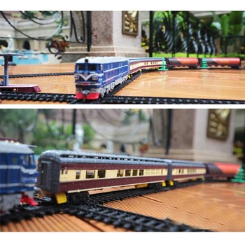 Детска имитация 1:87, играчка модел на локомотив с вътрешно горене от сплав, акустооптический влак, Играчки за детски подарък