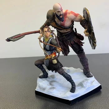 Аниме Игра God of War, Призракът на Спарта Kratos Атрей Фигурка 1/10 Статуя на Отца и Сина PVC Фигурка Модел Играчки, Подаръци За Момчета