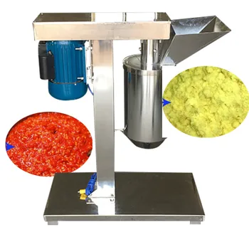 Индустриална машина за рязане на картофи и джинджифил, раздробяване на зеленчуци, хеликоптер лук, имбирно-чеснова глава паста