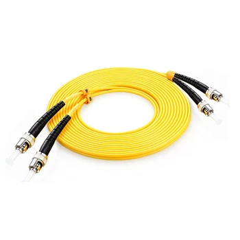 10шт оптичен пач кабел ST TO ST PC UPC однорежимный Duplex sm dx 3 м 3,0 мм, PVC FTTH Оптичен кабел