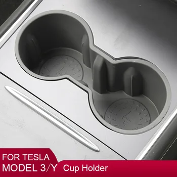 За Tesla, модел 3 Y 2021 2022 2023 поставка за Чаши кола централната конзола Водоустойчива кутия за съхранение на Конзола поставка за чаши, аксесоари