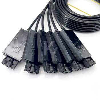 1 КОМПЛЕКТ за Epson XP600 TX800 филтър-регулатор за мастило 6-метрова 6-цветен чернильная тръба маркуч на тръбопровода с квадратни гайки-демпферами oring