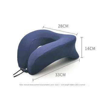 Преносима U-образна магнитна възглавница за врата с облегалката за глава от пяна с памет ефект, офис авто аксесоари по поръчка