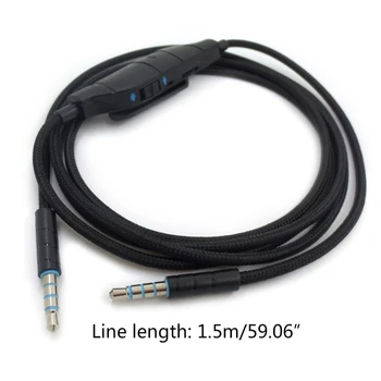 2023 Нов Взаимозаменяеми Кабел за слушалки аудио кабел за Logitech-G633 G635 G933 G935 Слот за Слушалки С регулиране на Dropship