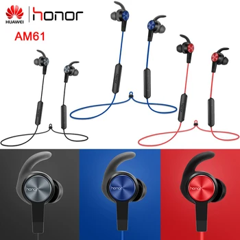Оригинални спортни слушалки Honor Am61 с магнитна връзка Bluetooth IPX5, водоустойчив безжични слушалки BT4.1