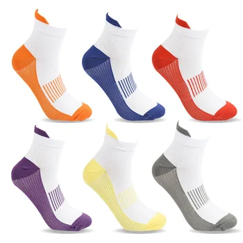 Нови есенно-пролетни мъжки спортни чорапи, ежедневни подходящи по цвят дебели топли, дишащи висококачествени чорапи за бягане