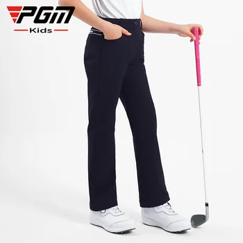 Панталони за голф за момичета PGM, летни дишащи панталони с еластичен колан, дрехи за голф, за деца KUZ155