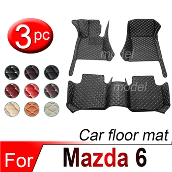 Автомобилни стелки за Mazda 6 2006 2007 2008 2009 2010 2011 2012 2013 2014 2015 2016 2017 Автомобилни накладки за краката, аксесоари за интериора