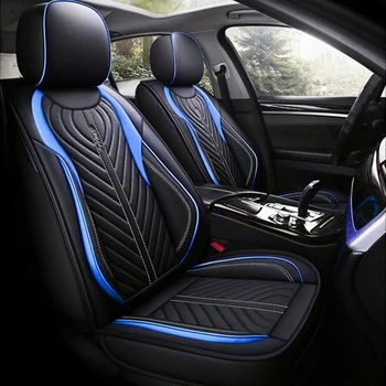 Качествени кожени калъфи за автомобилни седалки, предпазни аксесоари за Alfa Romeo Giulia Stelvio 2020 2021