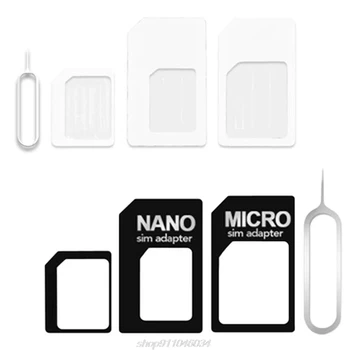  4 в 1 Конвертиране на Nano SIM карта в Micro Стандартен Адаптер за iphone samsung 4G LTE USB Безжичен Рутер J02 21 Директна Доставка