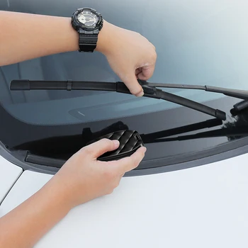 Универсален инструмент за ремонт на дискове на предното стъкло на автомобила, Черен авто чистачки, Рециклирани за отстраняване на петна, Режийни аксесоари