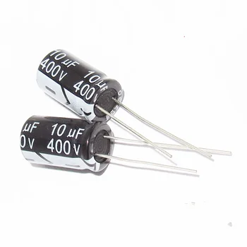 Алуминиеви електролитни кондензатори 10 UF 400 В обем от 10*17 мм 400 На 10 icf Нов оригинален (10 бр)