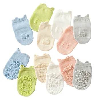 Чорапи за новородени с анимационни герои 2023, детски мини чорапи, пролет и есен, памучни чорапи за деца с хубав принтом котка за момчета, детски неща