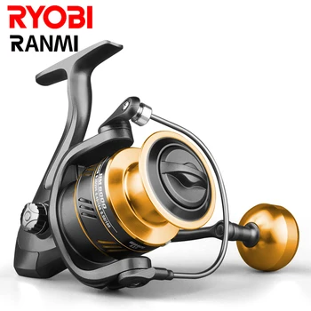 Риболовна макара RYOBI RANMI HM цельнометаллическая макара с максимално съпротивление 8 кг Дръжка от неръждаема Стомана за морска и сладководна Вода Сонда За Спиннинга
