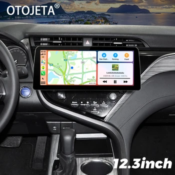 12,3 инча 1920*720 Екран на Android 13 Автомобилен Плейър Стерео Радио За Toyota Camry 2018 GPS Мултимедия Carplay Главното Устройство 128 GB