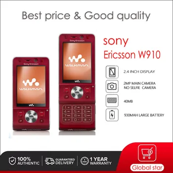 Sony Ericsson W910 оригинала W910i W918c 2.4 инча 2 Mp мобилен телефон, Безплатна Доставка най-Високо Качество