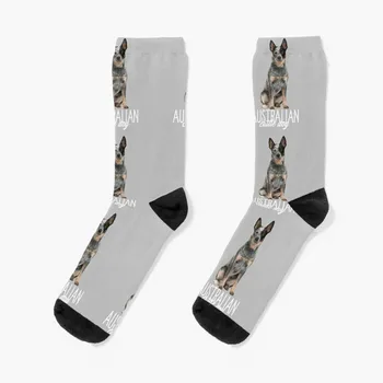 австралийски чорапи за любителите на едрия рогат добитък, спортни чорапи, мъжки подарък за мъже, забавни чорапи за жени