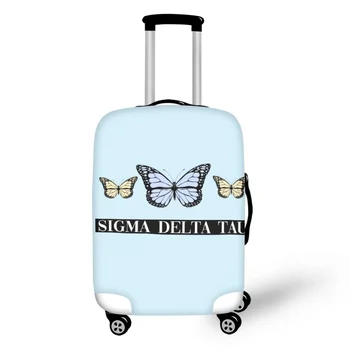 FORUDESIGNS Калъфи за багаж с пеперуда-Популярните калъфи за куфара Sigma Delta Tau Защитен калъф за куфар Аксесоари за пътуване Еластичен