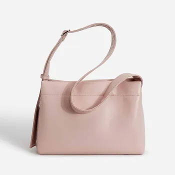 MS Minimalism Дамска кожена чанта през рамо, луксозни дизайнерски чанти, модни дамски чанти-седло от телешка кожа и портмонета, новост 2023 година