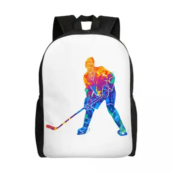 Раница на рамото унисекс, всекидневни раница за туризъм, училищна чанта за играч хокей, пътен раница за лаптоп