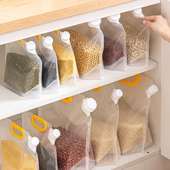 Прозрачна торбичка за запечатване на зърно и различни зърна, опаковъчен пакет за ориз