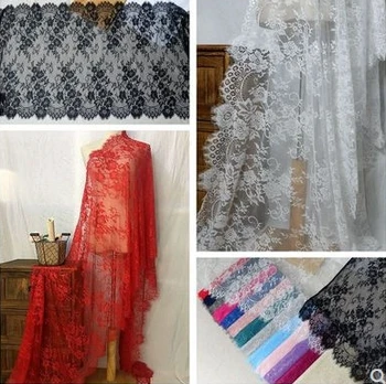 Висококачествени дантелени аксесоари за мигли с Ширина 78 см, рокля-шал от ръчно изработени сватбени аксесоари, плат за шиене воал