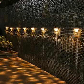Външен индукционный монтиран на стената лампа LED водоустойчива за верандата, градина, декоративен слънчев орнаменти за ограда на двора