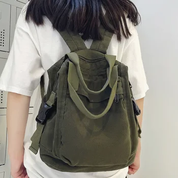 Жена раница, холщовая училищна чанта за момичета, нова студентски реколта женствена чанта за лаптоп, пътен Кавайный женски раница Mochila