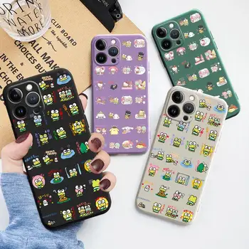 Калъфи за телефони Apple iPhone 12 14 Pro Max 11 13 Mini XR 8 7 Plus XS X 6S 6 5 12mini Hello Kitty My Melody Frog Sanrio Keroppi