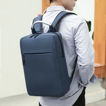 Мъжки раница за пътуване до работа, бизнес пътуване, чанта за лаптоп, мъжки минималистичные леки раници с алуминиева твърда дръжка голям капацитет