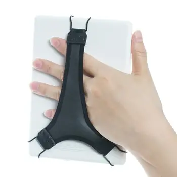 Държач за ръчен колан TFY, дръжка за отпечатъци от мек полиуретан, който е съвместим с електронни книги - Kindle с 6 инчов / Voyage - Черен