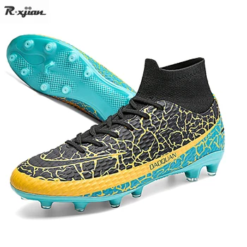 R. xjian/Професионална Футболна обувки За мъже, Новост 2021 година, Спортни футболни Обувки с висок Голенищем, Нескользящие ультралегкие Улични Маратонки TF/FG